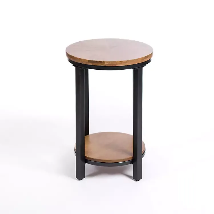 Kirklands Home Accent & End Tables|Hayden Wood and Gunmetal Accent Table