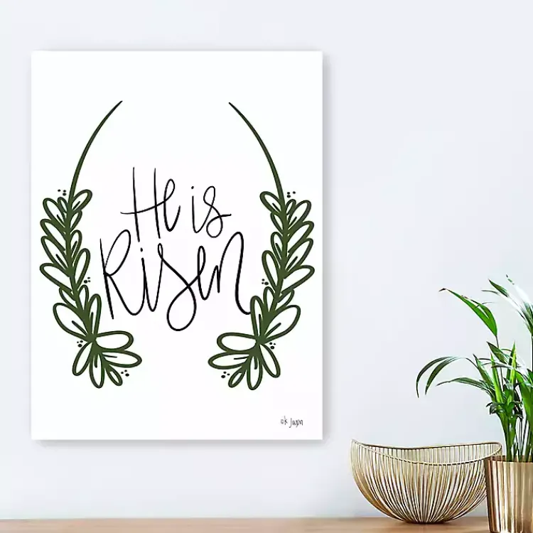 Best He is Risen Canvas Art Print Easter Decorations