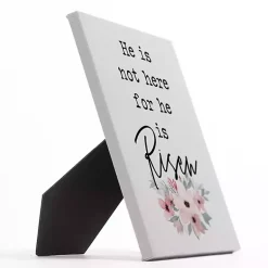 Discount He is Risen Floral Easel Back Canvas Easter Decorations