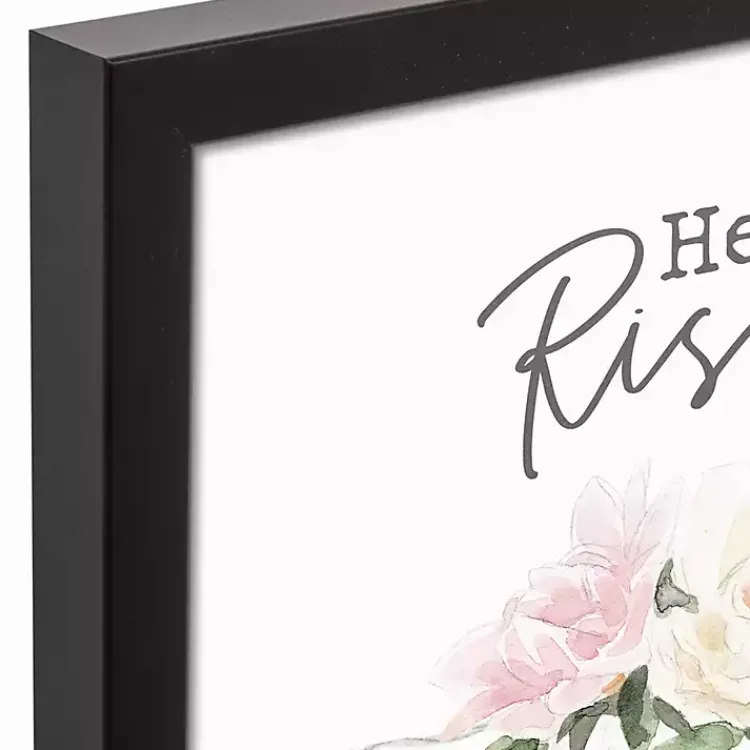 Best He is Risen Lamb Framed Canvas Art Print Easter Decorations