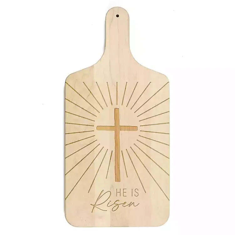 Best He is Risen Maple Cutting Board Easter Decorations