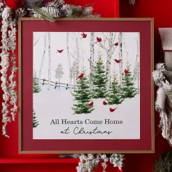 Discount Hearts Come Home at Christmas Framed Art Print Christmas Art & Wall Decor