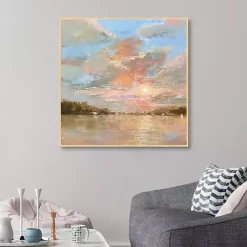 Kirklands Home Canvas Art|Heavenly Glow Framed Canvas Art Print