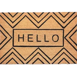 Kirklands Home Doormats|Hello Chevron Doormat