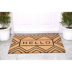 Kirklands Home Doormats|Hello Chevron Doormat