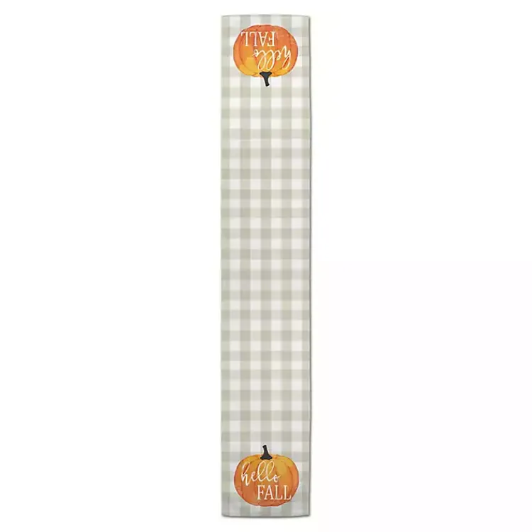 Kirklands Home Table Linens|Hello Fall Buffalo Check Table Runner