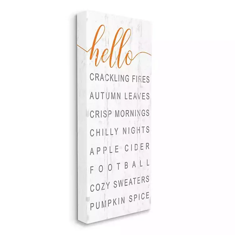 Outlet Hello Fall Favorites Canvas Wall Art Fall