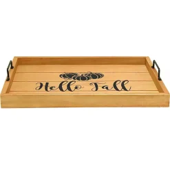 Outlet Hello Fall Wood Tray Fall