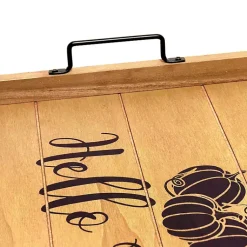 Outlet Hello Fall Wood Tray Fall