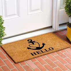 Kirklands Home Doormats|Hello Heart Anchor Doormat