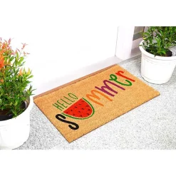 Kirklands Home Doormats|Hello Summer Watermelon Doormat Multi