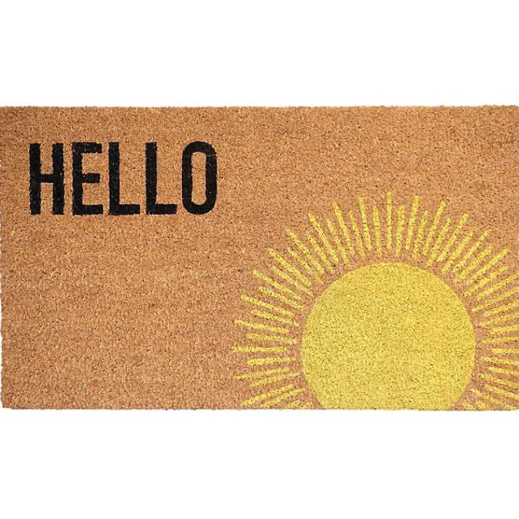 Kirklands Home Doormats|Hello Sunburst Doormat