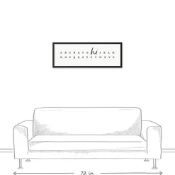 Kirklands Home Wall Quotes & Signs|Hi Alphabet Framed Canvas Wall Plaque