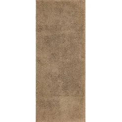Kirklands Home Bathroom Rugs|High Pile Taupe Cotton Non-Skid Classic Bath Mat Tan