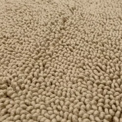 Kirklands Home Bathroom Rugs|High Pile Taupe Cotton Non-Skid Classic Bath Mat Tan