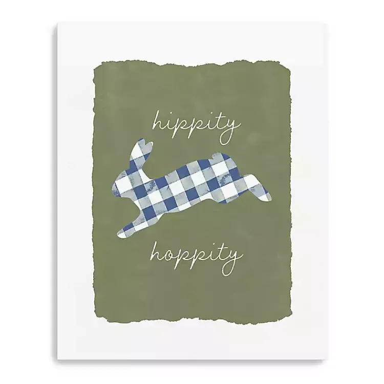 Discount Hippity Hoppity Easter Canvas Art Print Easter Decorations