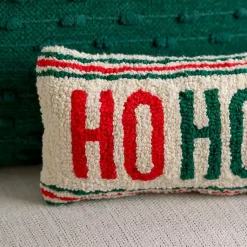 Hot Ho Ho Ho Hooked Mini Pillow Pillows