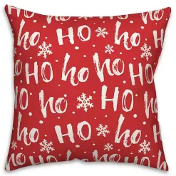 Discount Ho Ho Ho Snowflake Throw Pillow Christmas Pillows
