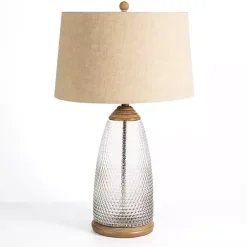 Kirklands Home Table Lamps|Hobnail Glass Table Lamp Tan
