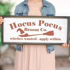 Hocus Pocus Broom Framed Wall Plaque Halloween