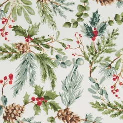 Discount Holiday Berries Tablecloth, 52 in. Christmas Dining & Entertaining