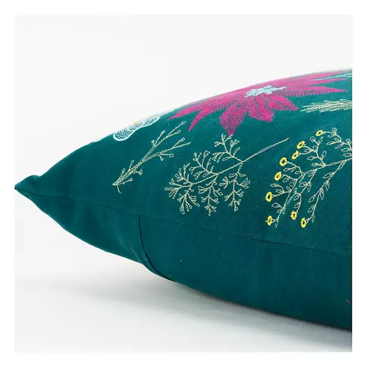Clearance Holiday Botanicals Christmas Throw Pillow Pillows