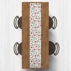 Clearance Holiday Florals Table Runner, 90 in. Christmas Dining & Entertaining