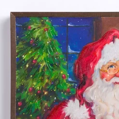 Outlet Holly Santa Cookies and Hot Cocoa Canvas Art Print Christmas Art & Wall Decor