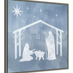 New Holy Family Star Stable Framed Canvas Art Print Christmas Art & Wall Decor