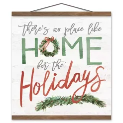 Clearance Home for the Holidays Wall Hanger Christmas Art & Wall Decor