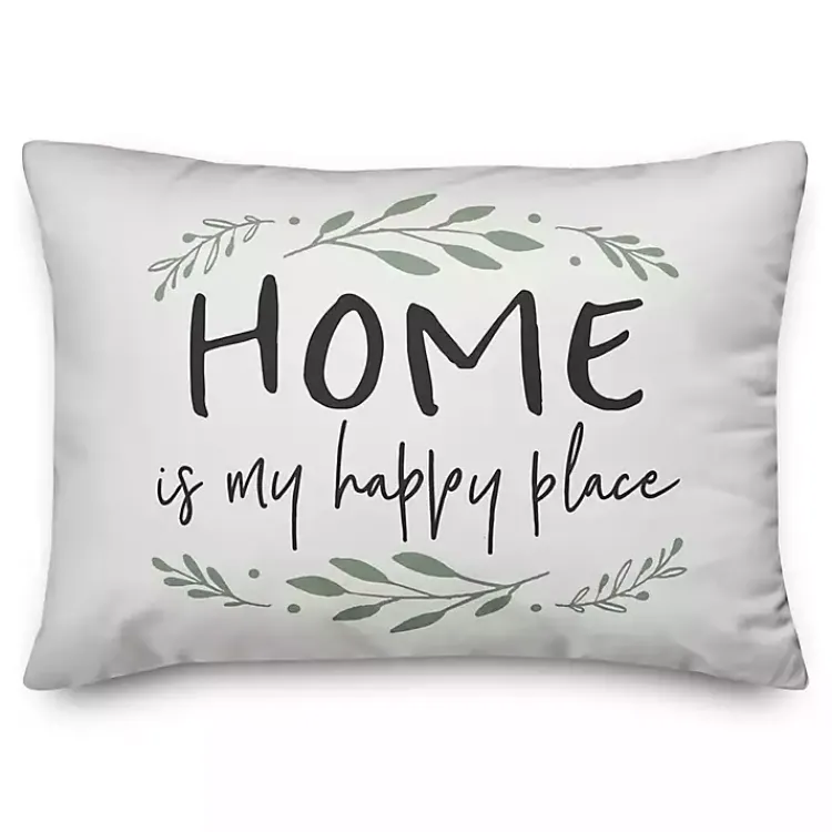 Discount Home Is My Happy Place Pillow Pillows