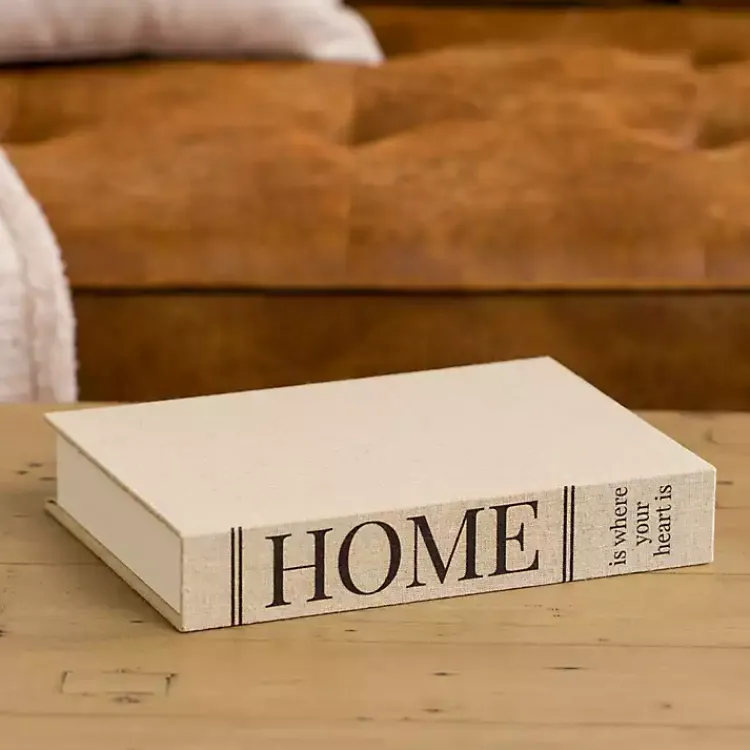 Sale Home Is Where Your Heart Is Book Box Baskets & Boxes
