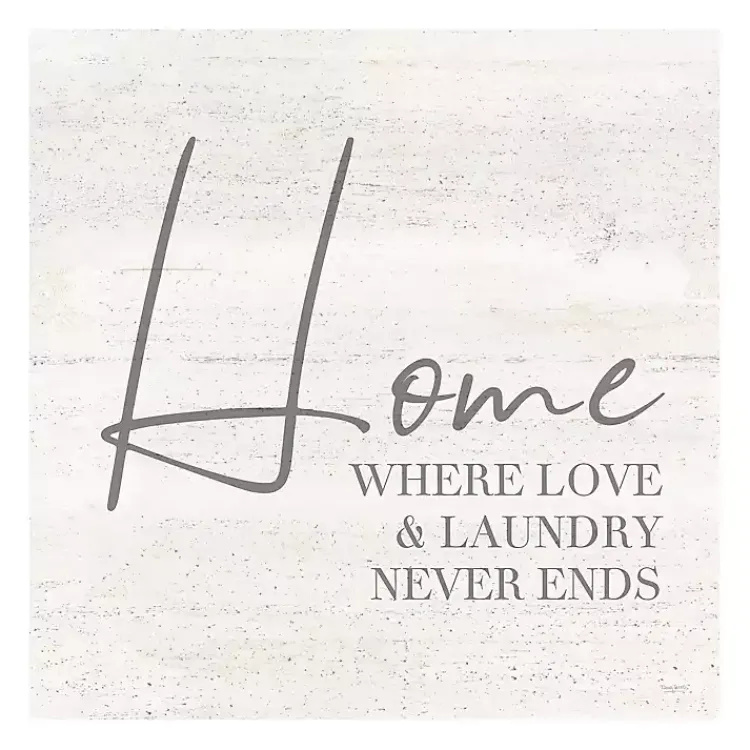 Kirklands Home Wall Quotes & Signs|Home Love and Laundry Canvas Art Print