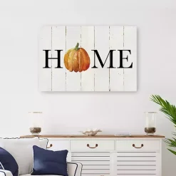 Outlet Home Pumpkin Canvas Art Print, 24x36 Fall