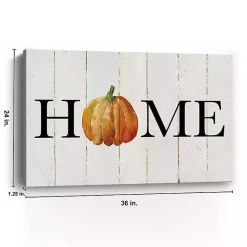 Outlet Home Pumpkin Canvas Art Print, 24x36 Fall