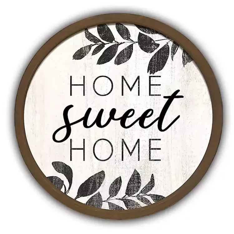 Kirklands Home Wall Quotes & Signs|Home Sweet Home Brown Framed Wall Plaque