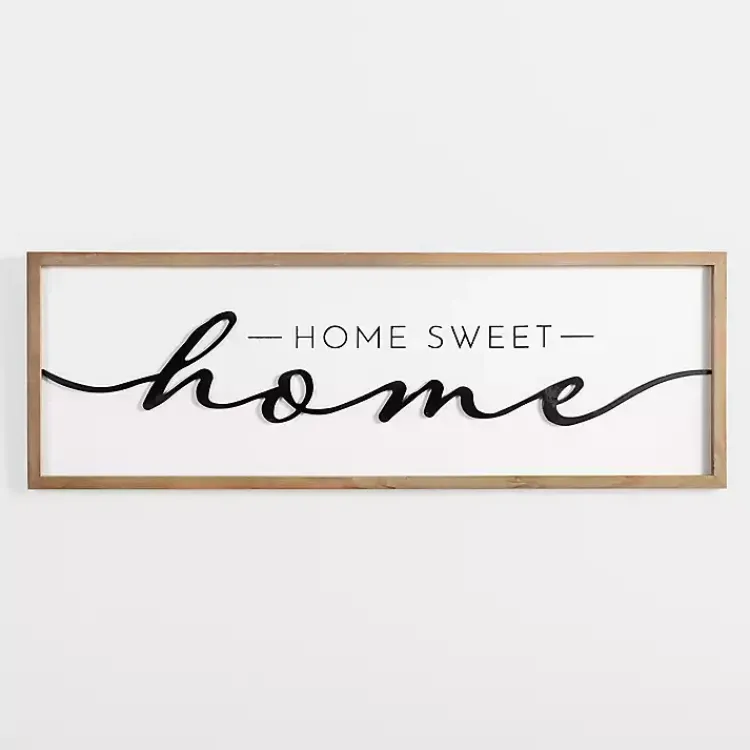 Kirklands Home Wall Quotes & Signs|Home Sweet Home Framed Wall Plaque