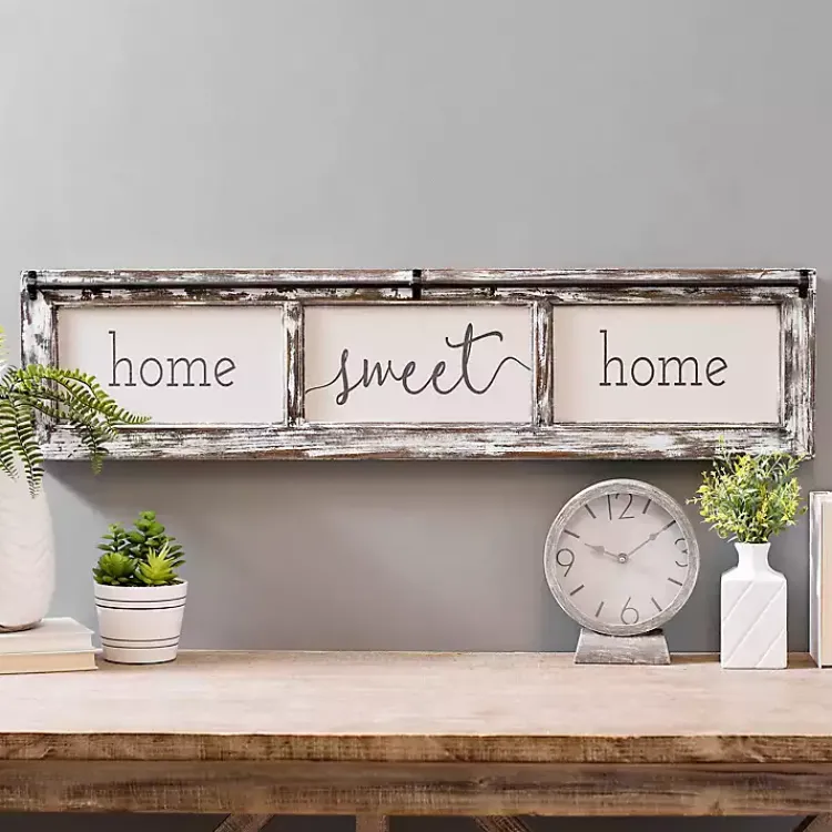 Kirklands Home Wall Quotes & Signs|Home Sweet Home Rustic Door Frame Wood Wall Plaque