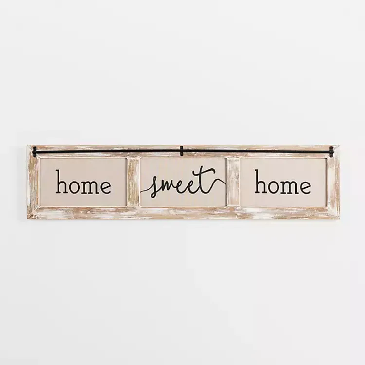 Kirklands Home Wall Quotes & Signs|Home Sweet Home Rustic Door Frame Wood Wall Plaque