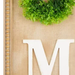 Kirklands Home Wall Quotes & Signs|Home Wreath Wood Panel Wall Plaque Brown