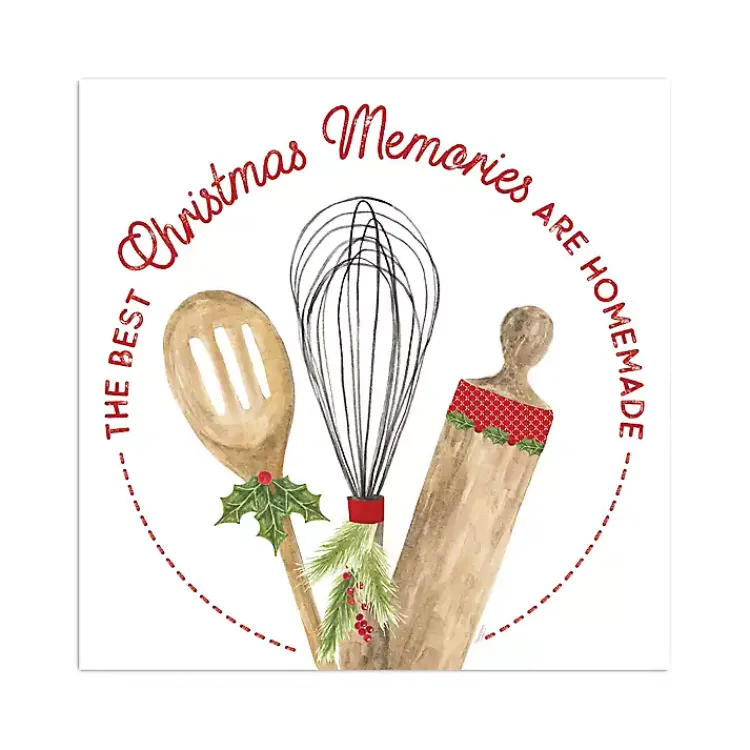 Clearance Homemade Christmas Memories Canvas Art Print Christmas Art & Wall Decor