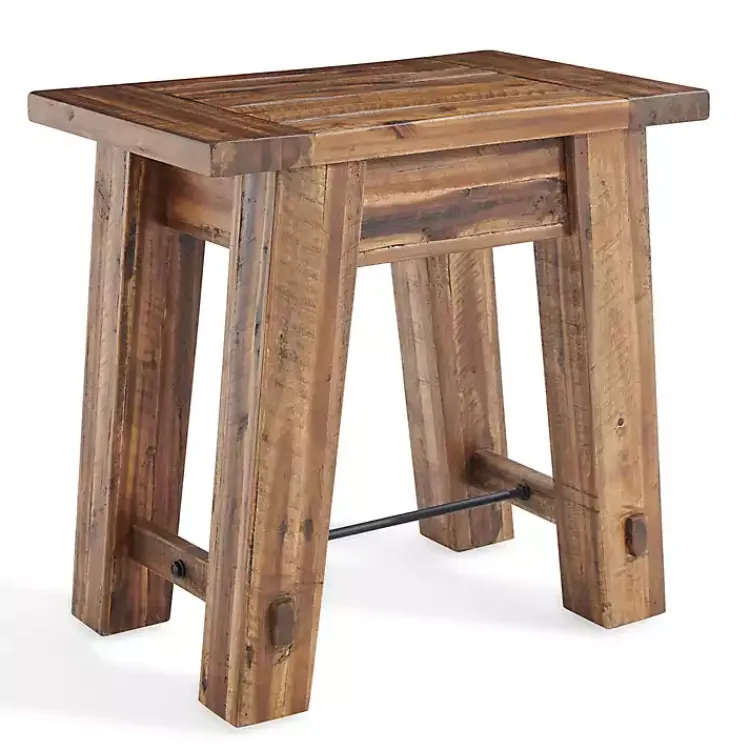 Kirklands Home Accent & End Tables|Honey Acacia Rustic Accent Table Tan