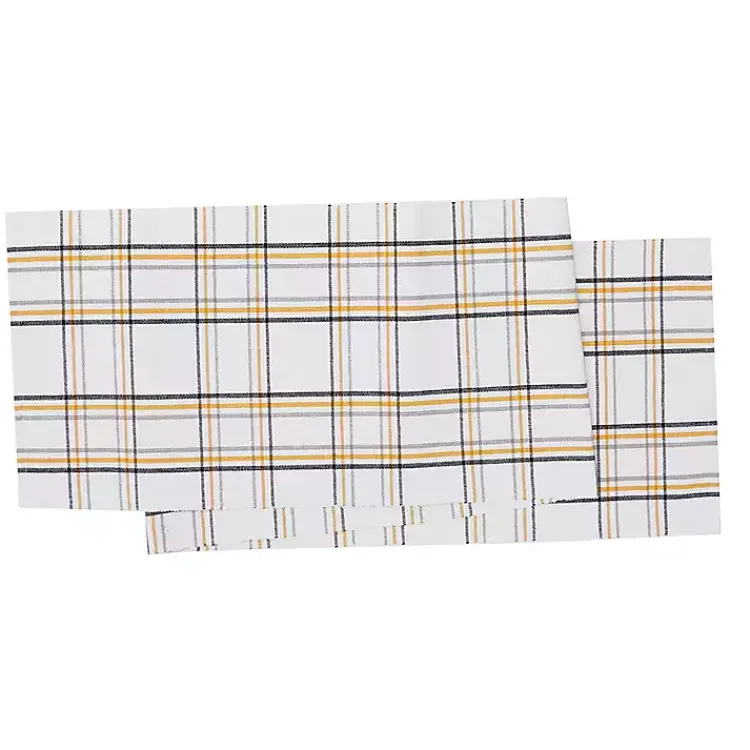 Kirklands Home Table Linens|Honey Bee Plaid Table Runner