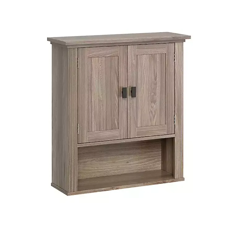 Kirklands Home Shelves|Honey Woodgrain Wall-Mounted Cabinet Tan