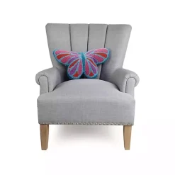 Hot Hooked Butterfly Throw Pillow Pillows