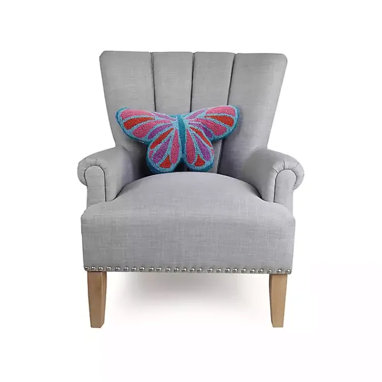 Hot Hooked Butterfly Throw Pillow Pillows