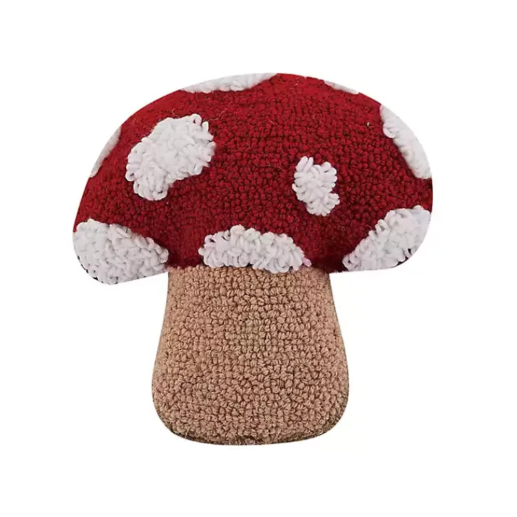 New Hooked Mushroom Shaped Throw Pillow Pillows