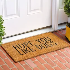 Kirklands Home Doormats|Hope You Like Dogs Coir Doormat