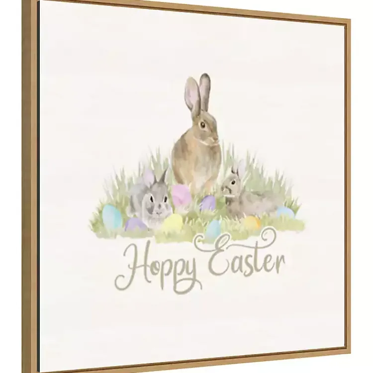 Hot Hoppy Easter Bunnies Framed Canvas Art Print Easter Decorations