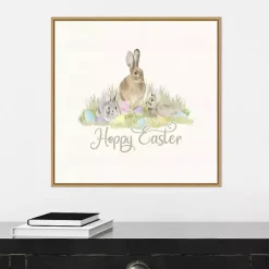 Hot Hoppy Easter Bunnies Framed Canvas Art Print Easter Decorations